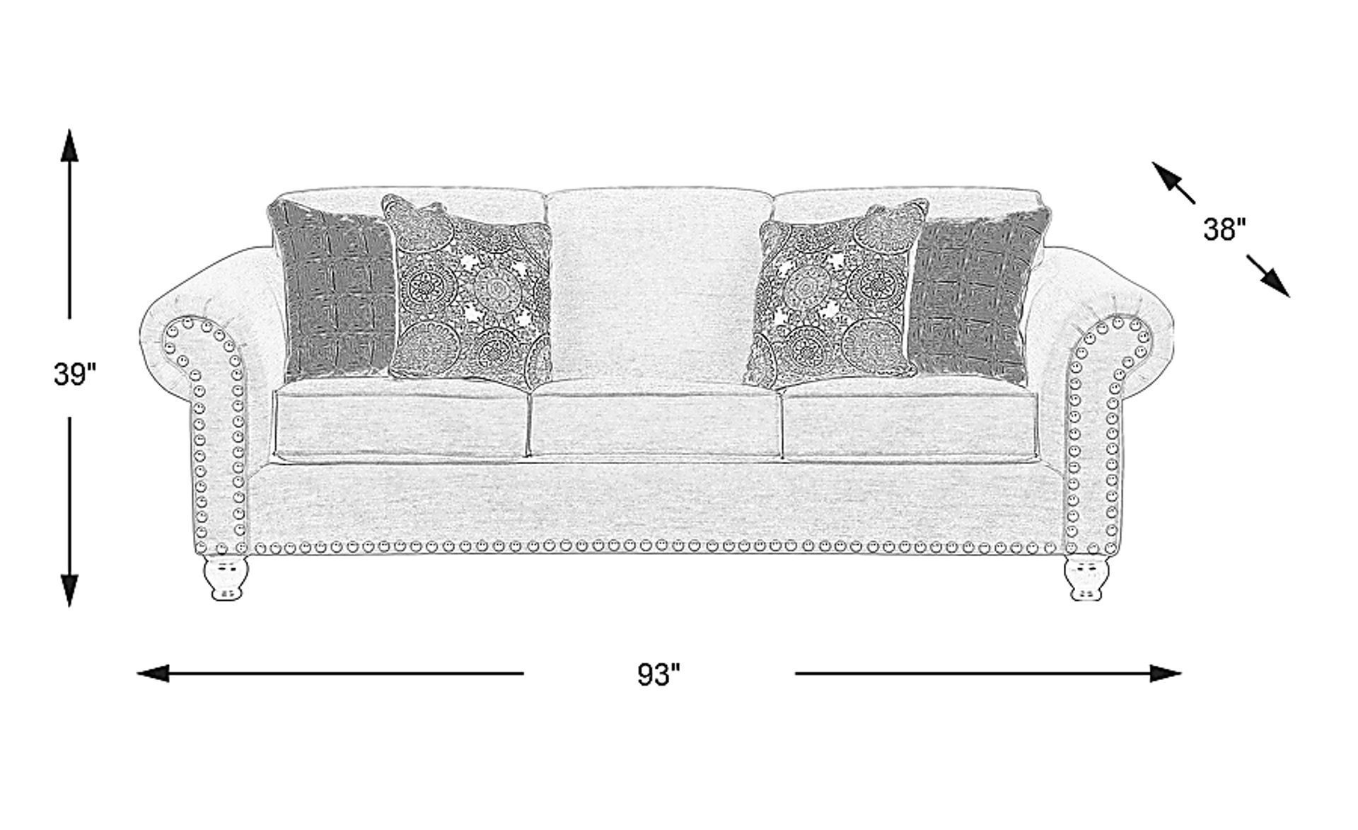 Dimension Image. Please refer to the Dimension Tab on this page for dimension details.