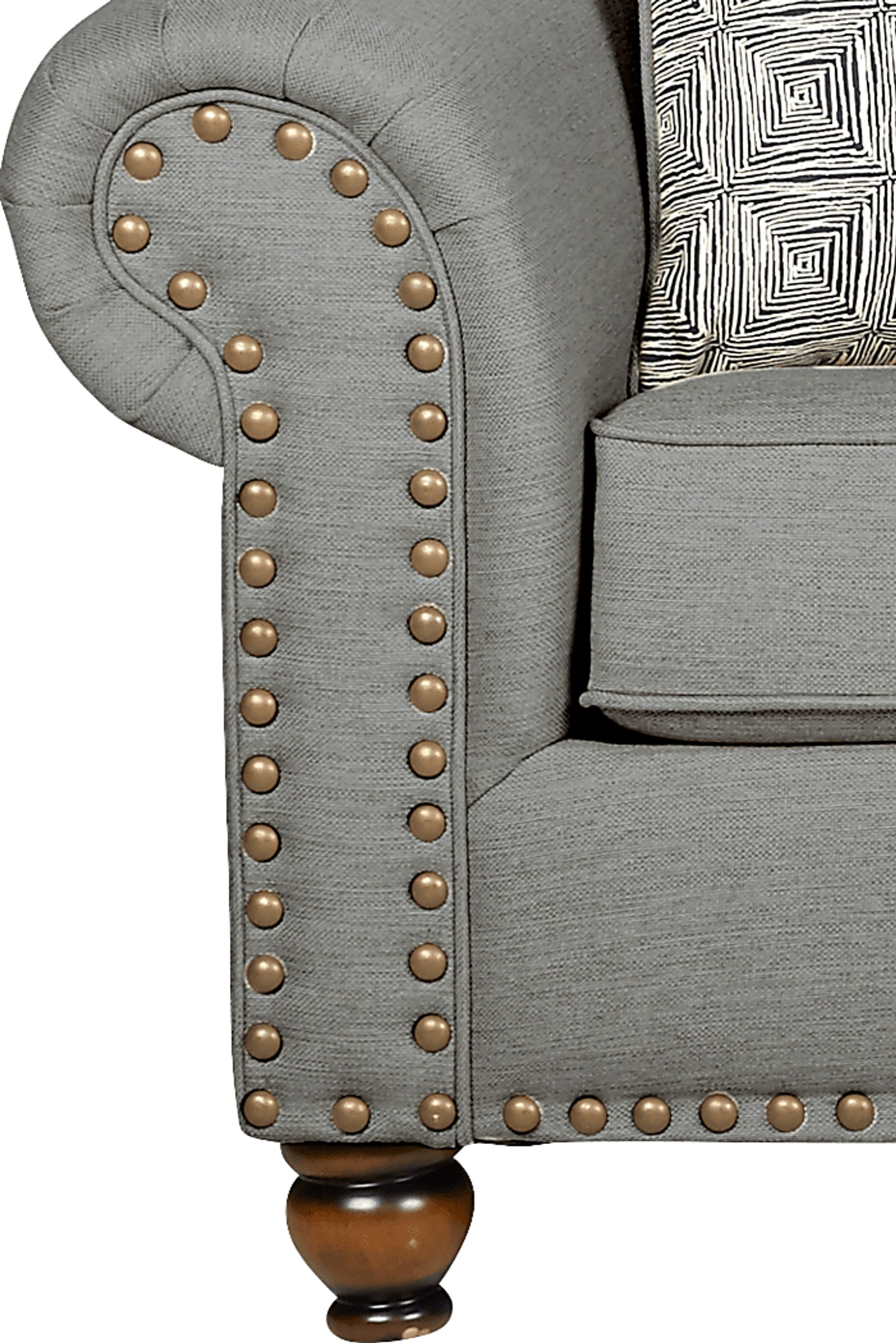 Court Street Gray Sofa - Image 5