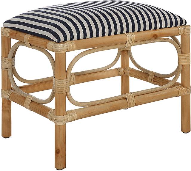 Courtlin Blue Accent Bench - Thumbnail - Image 2