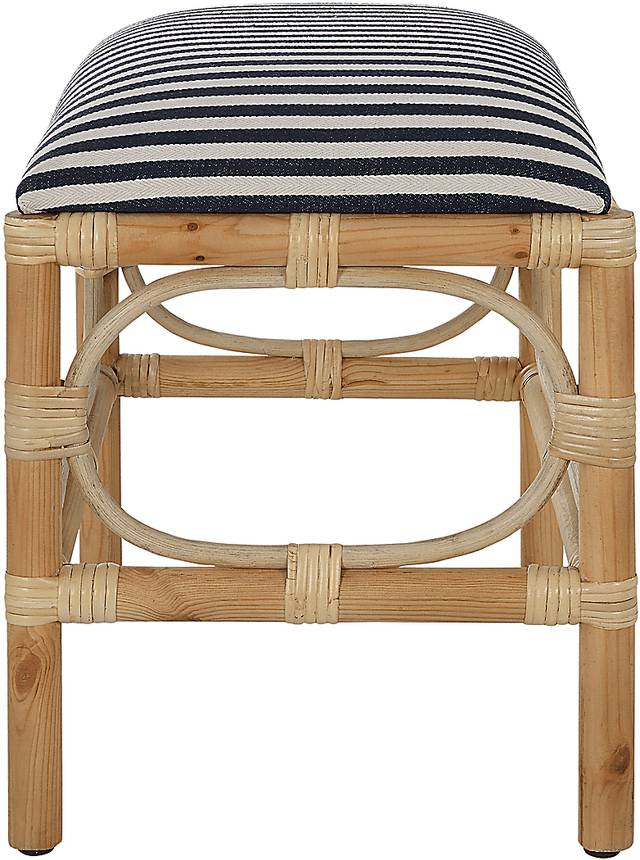 Courtlin Blue Accent Bench - Thumbnail - Image 3