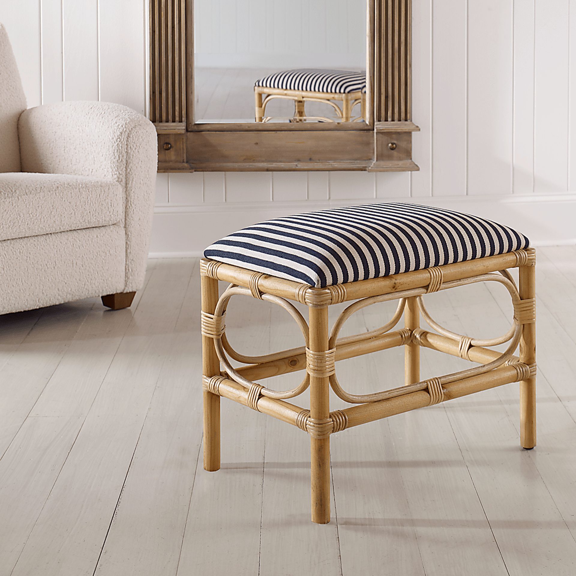 Courtlin Blue Accent Bench - Image 6