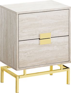 Cove Points Gold Accent Table
