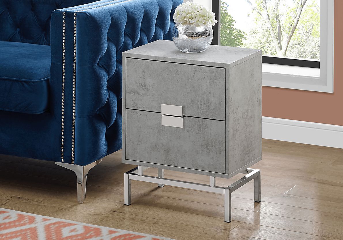 Cove Points Gray Accent Table