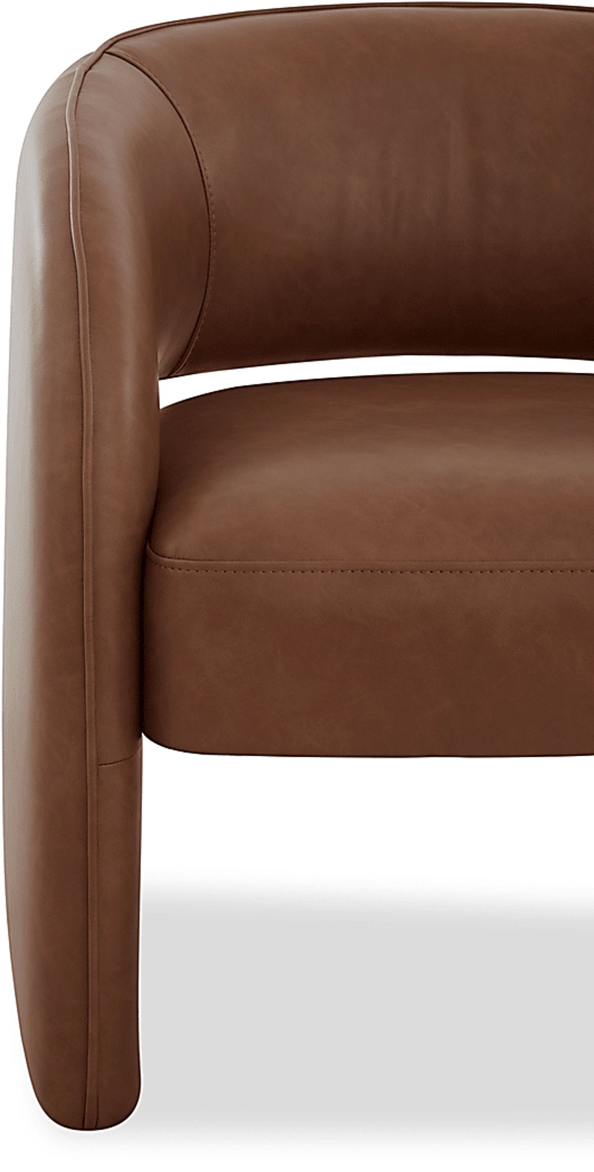 Covella Camel Brown Polyester,Polyurethane Fabric Accent Chair | Rooms ...