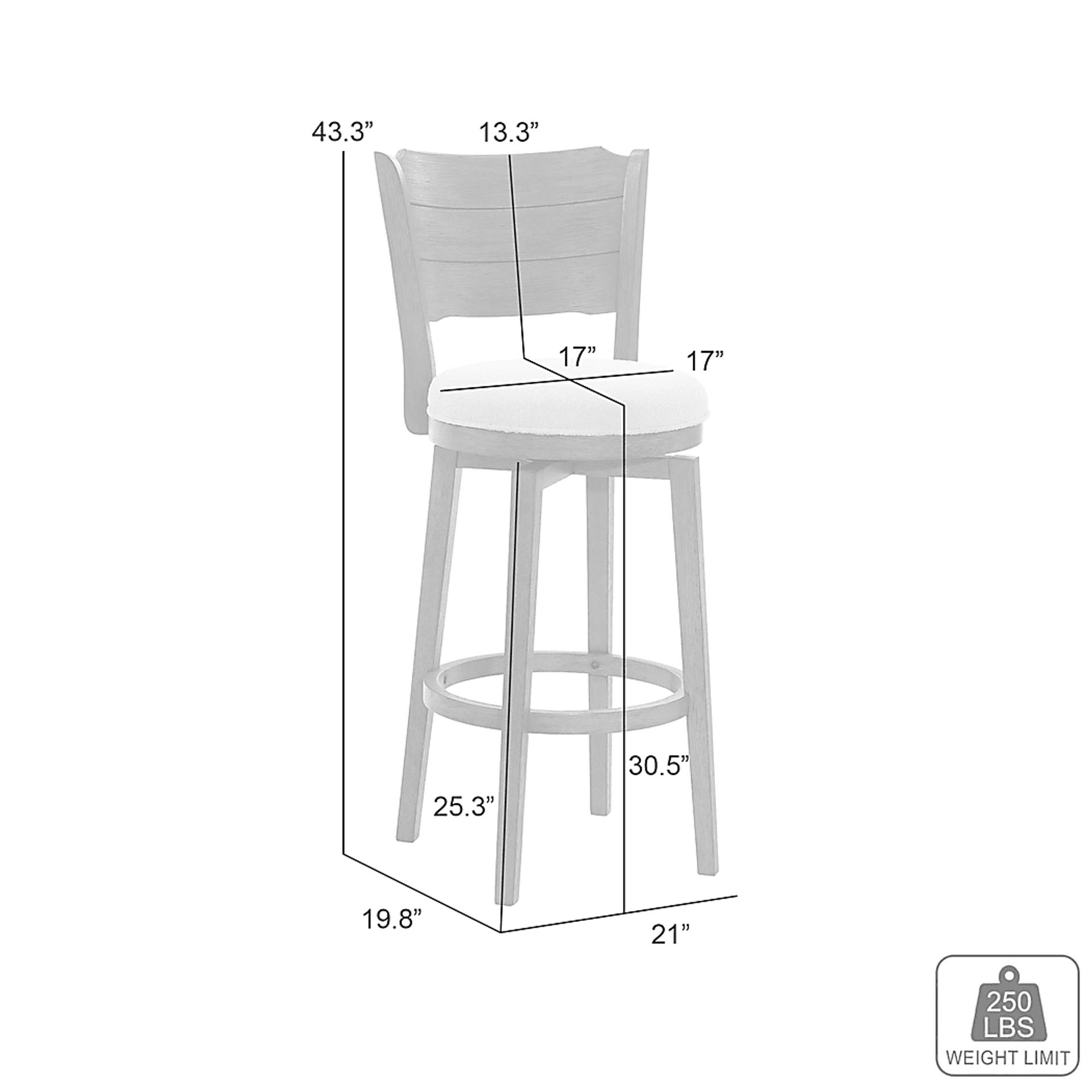 Covencaster Brown Swivel Barstool - Image 7