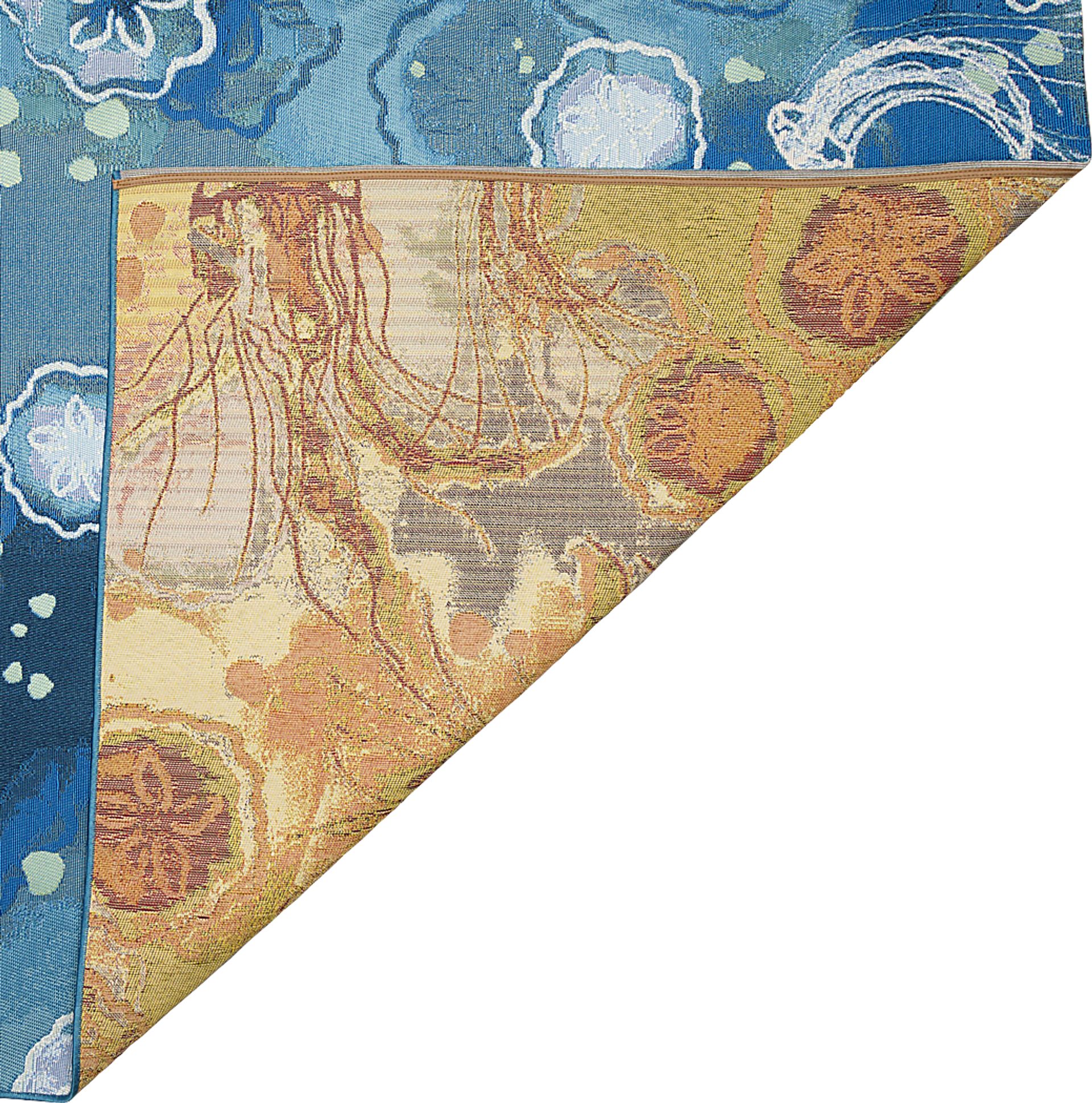 Covenley Blue 4'10 x 7'6 Indoor/Outdoor Rug - Image 6
