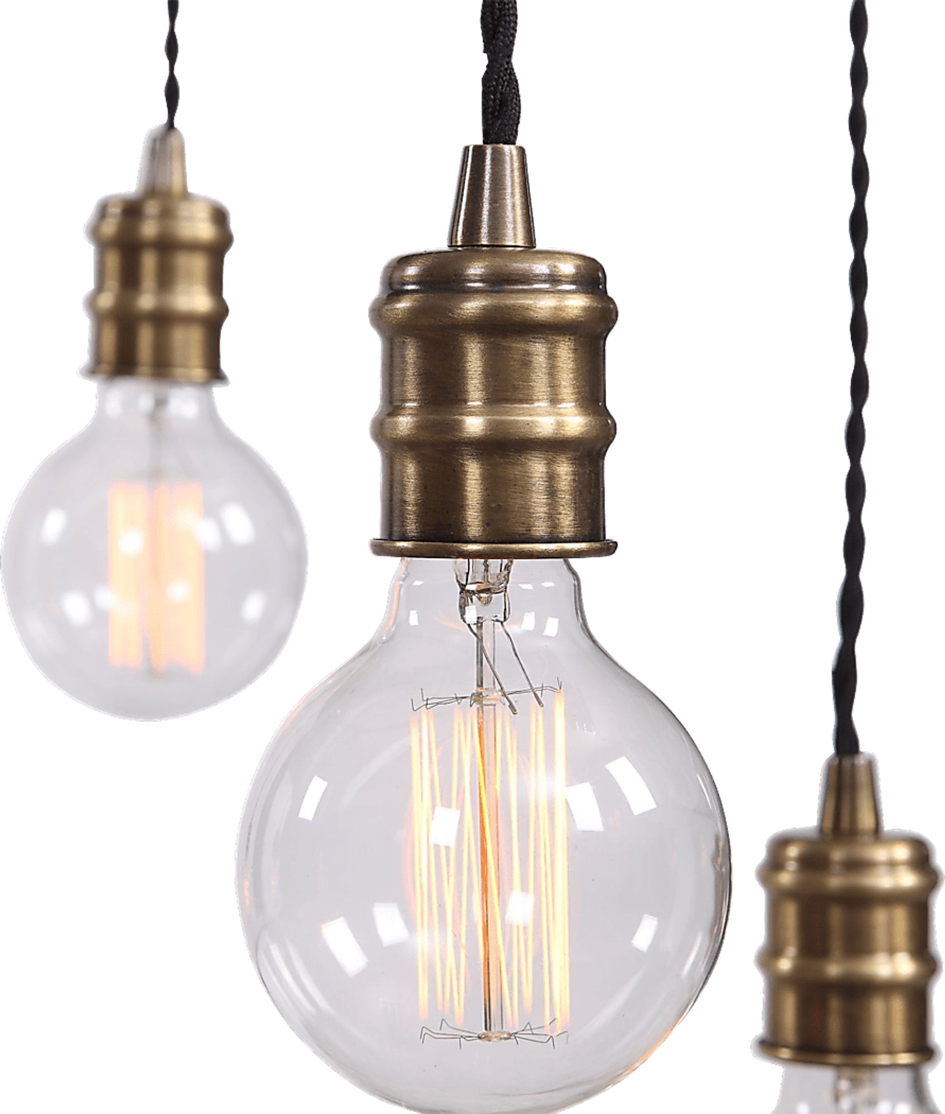 Covent Oak Brass Chandelier - Image 7