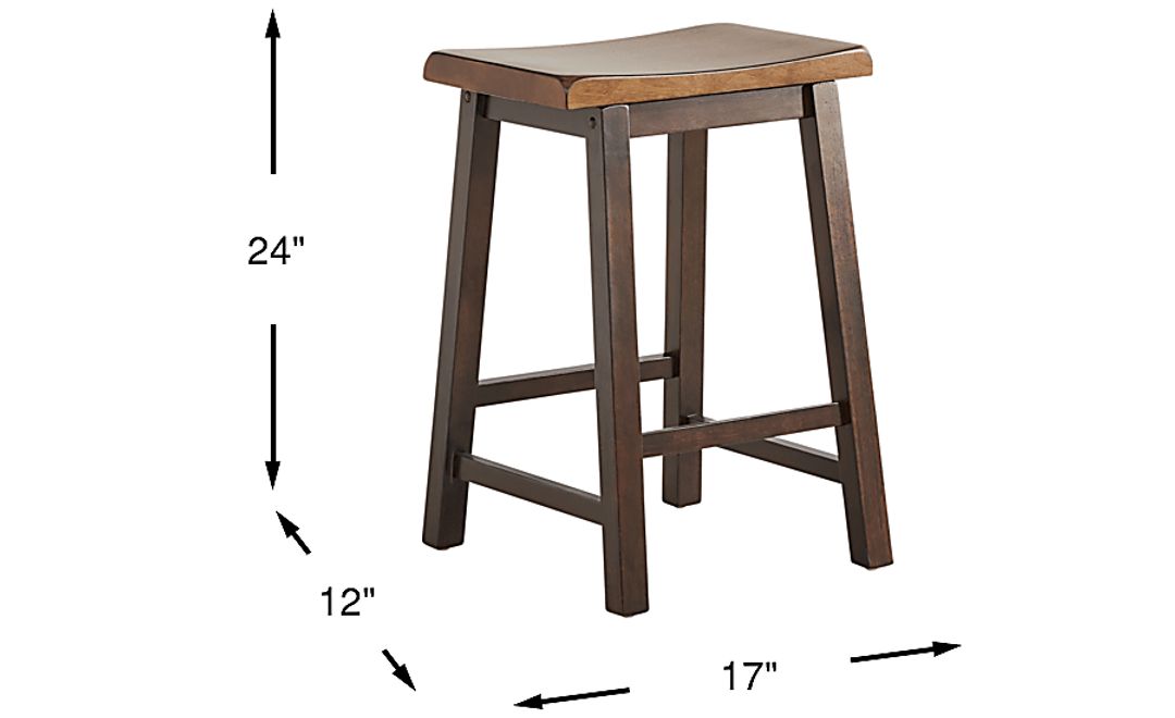 Coventry Dark Brown Counter Height Kyoto Stool