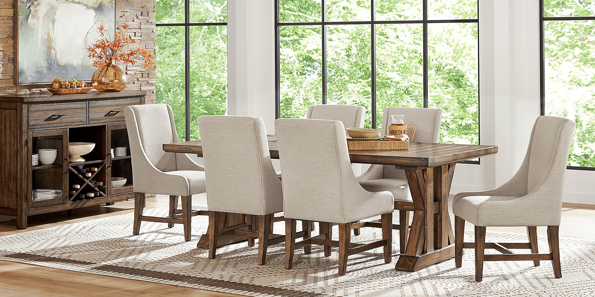 Covered Bridge Beige Arm Chair - Image 2