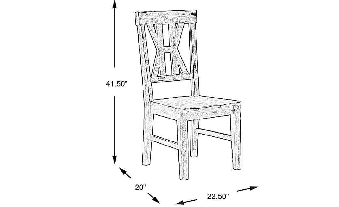 Covered Bridge Tobacco Side Chair