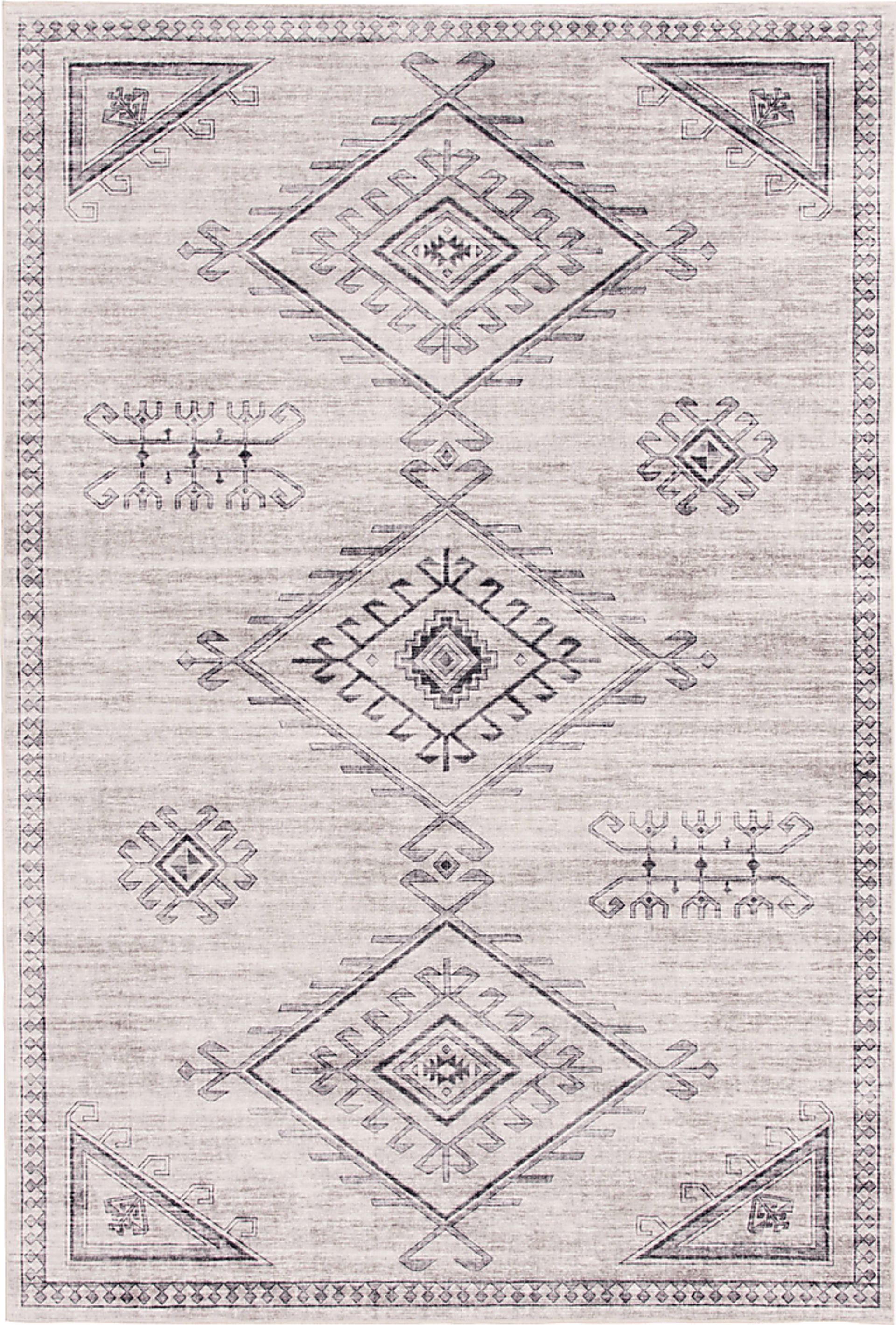 Coveview Light Gray 7'5 x 9'5 Rug - Image 1