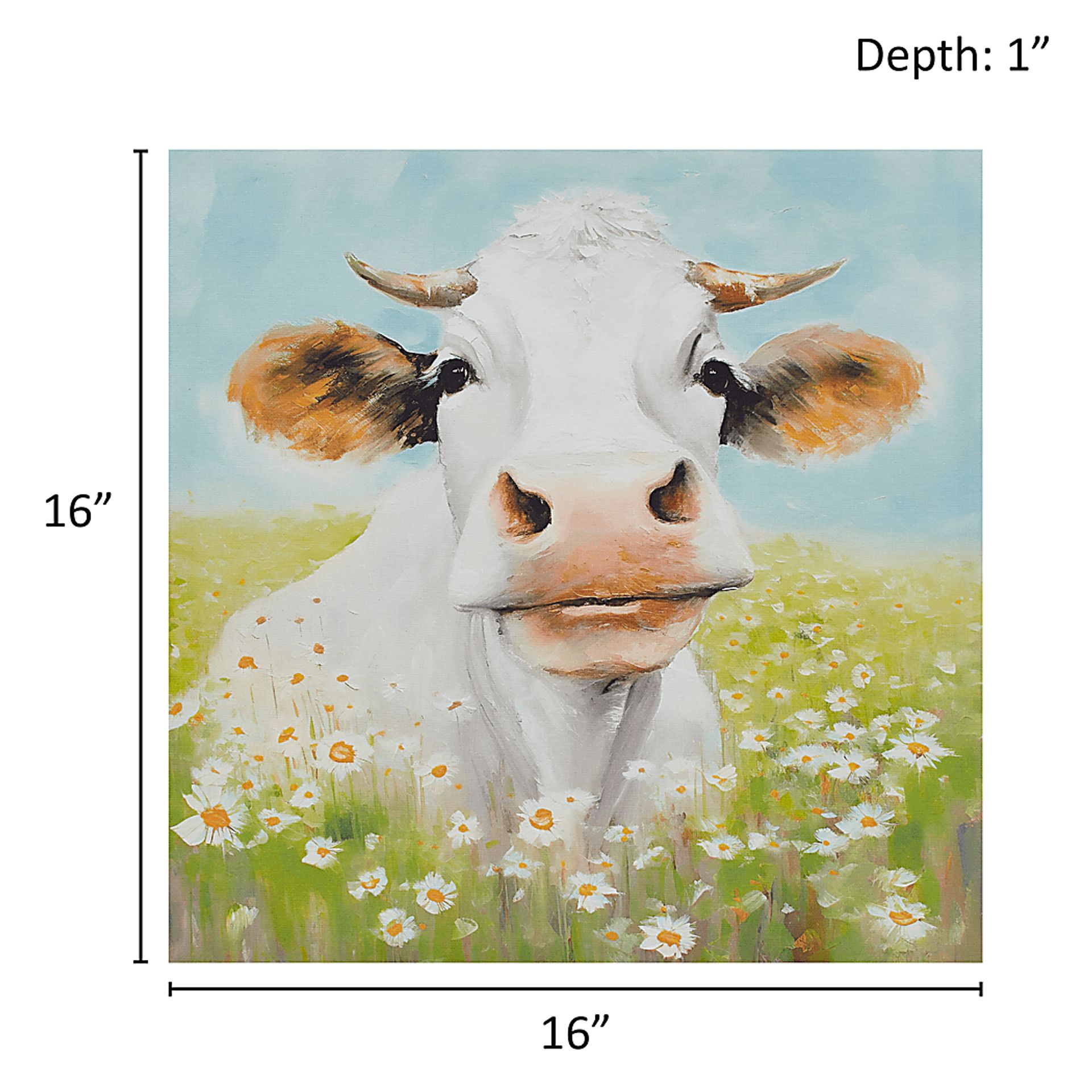 Cow In The Sunshine Green Wall Decor - Image 8