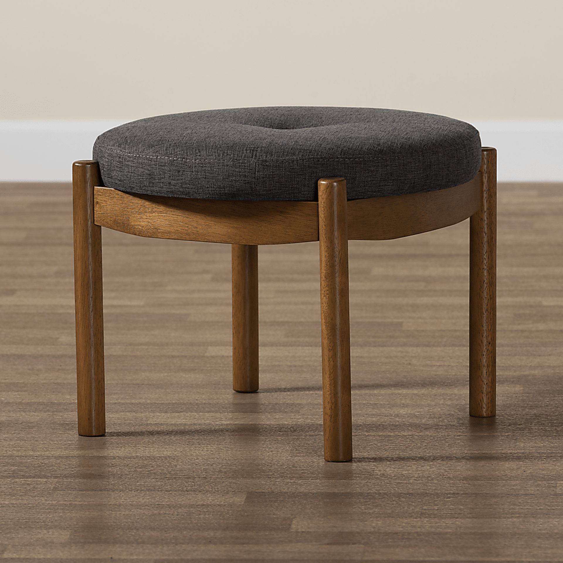 Coweeset Dark Gray Ottoman - Image 3