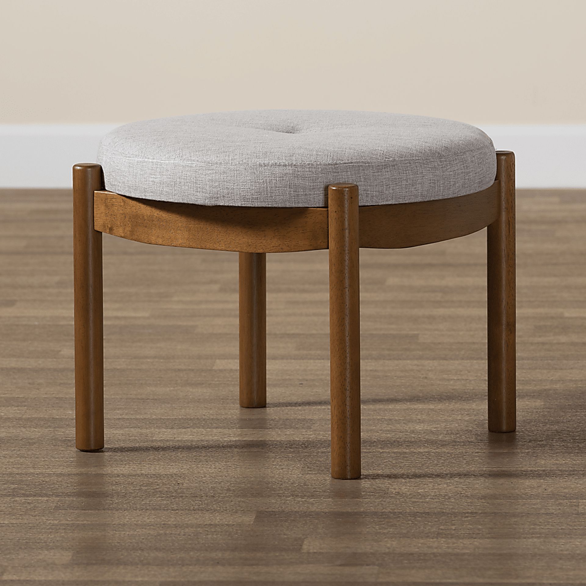 Coweeset Light Gray Ottoman - Image 3