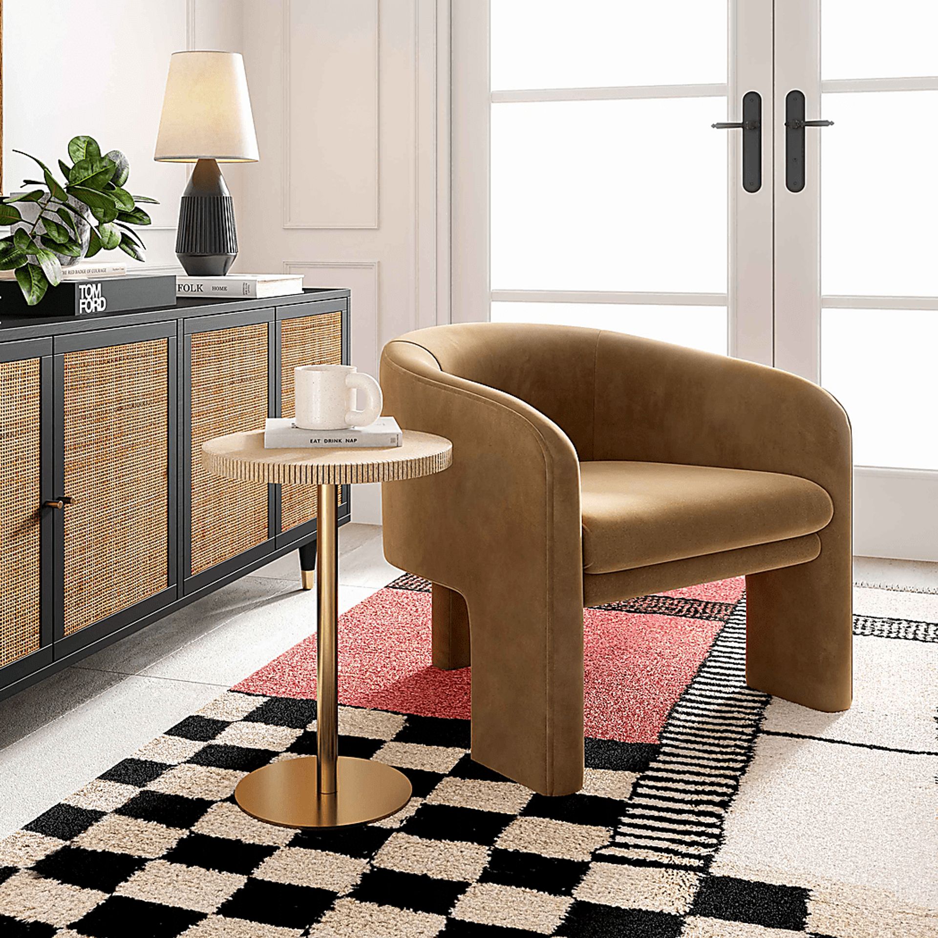 Cozine Gold Side Table - Image 2