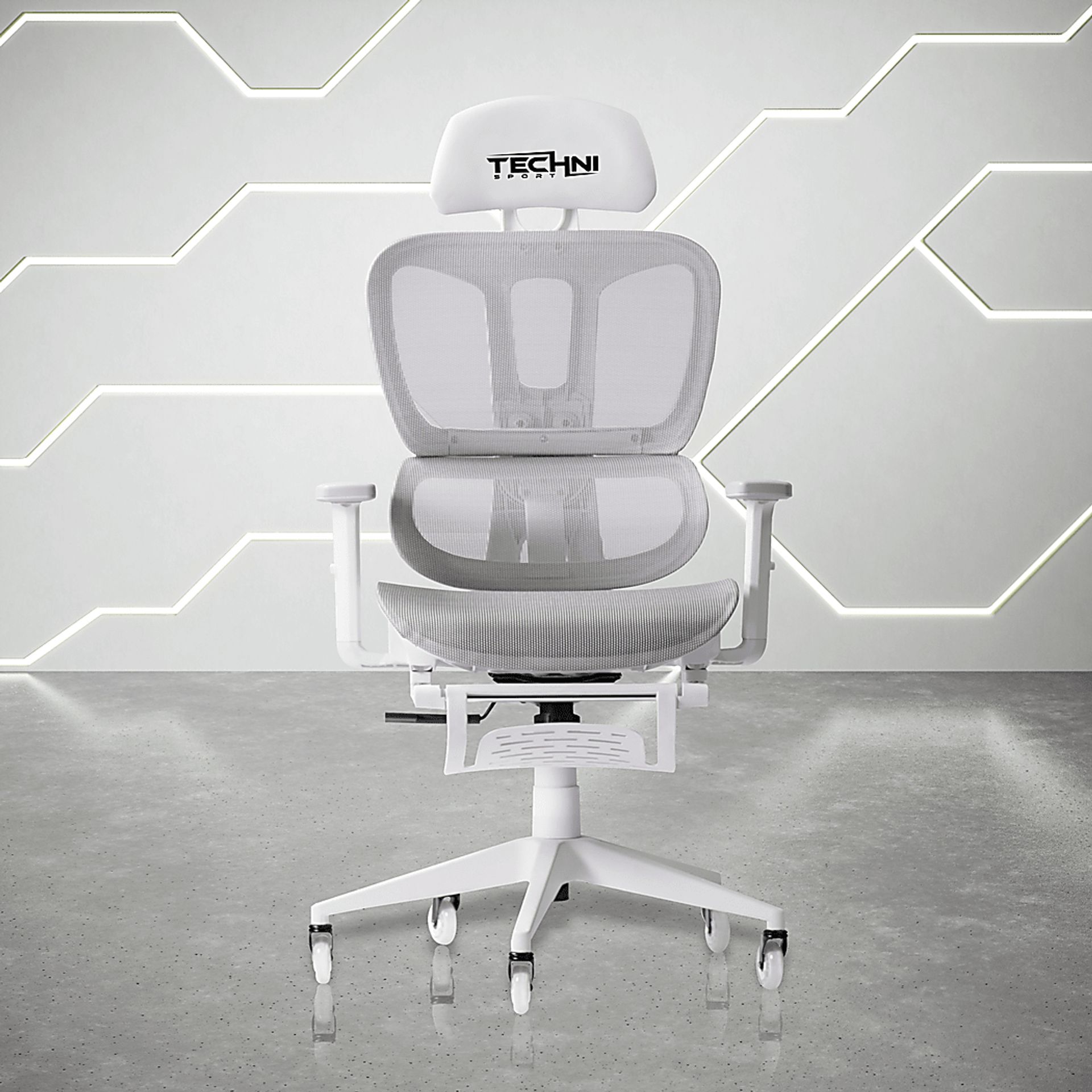 Cozrus Gray/White Gaming Chair - Image 16