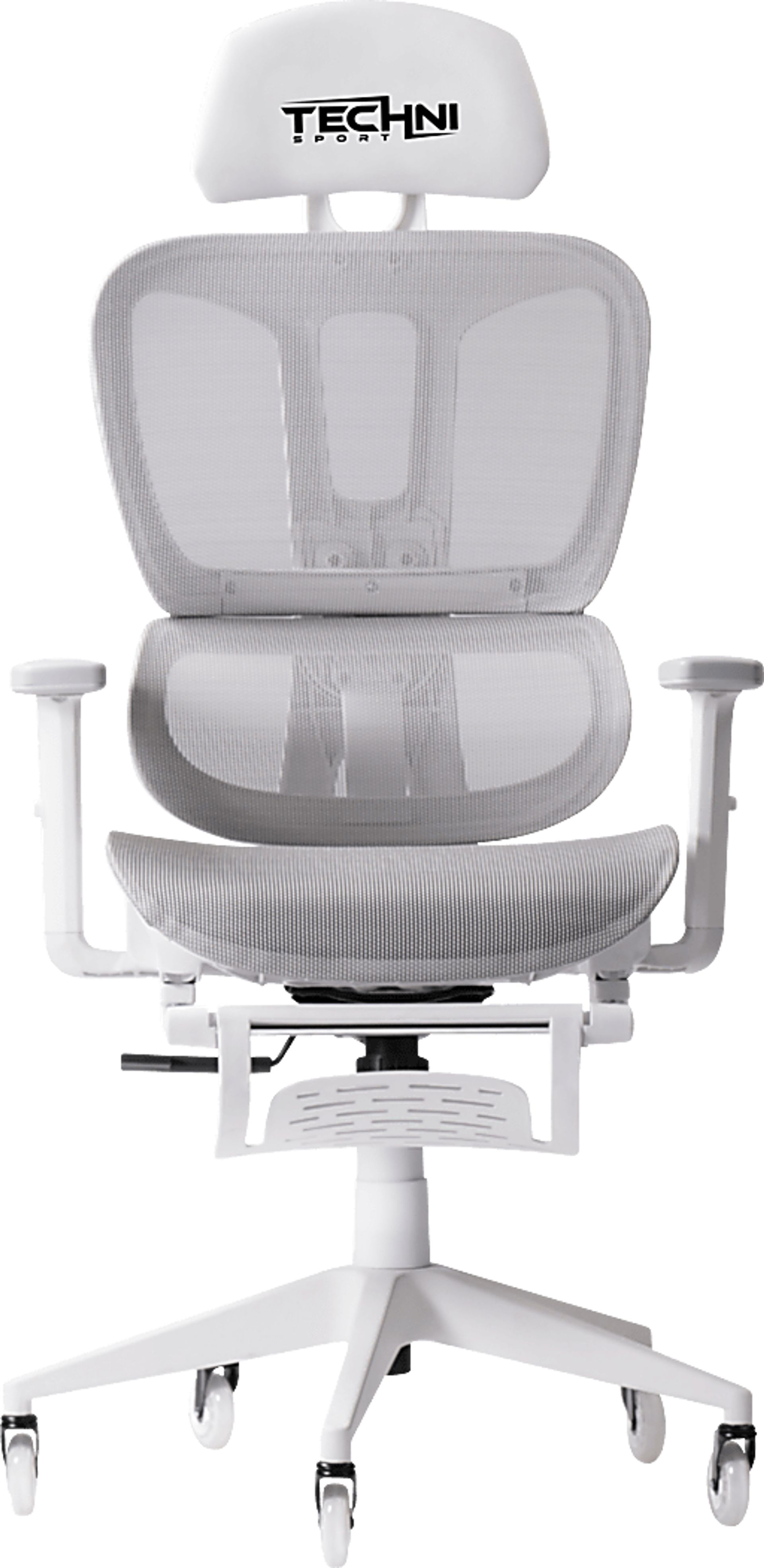 Cozrus Gray/White Gaming Chair - Image 5