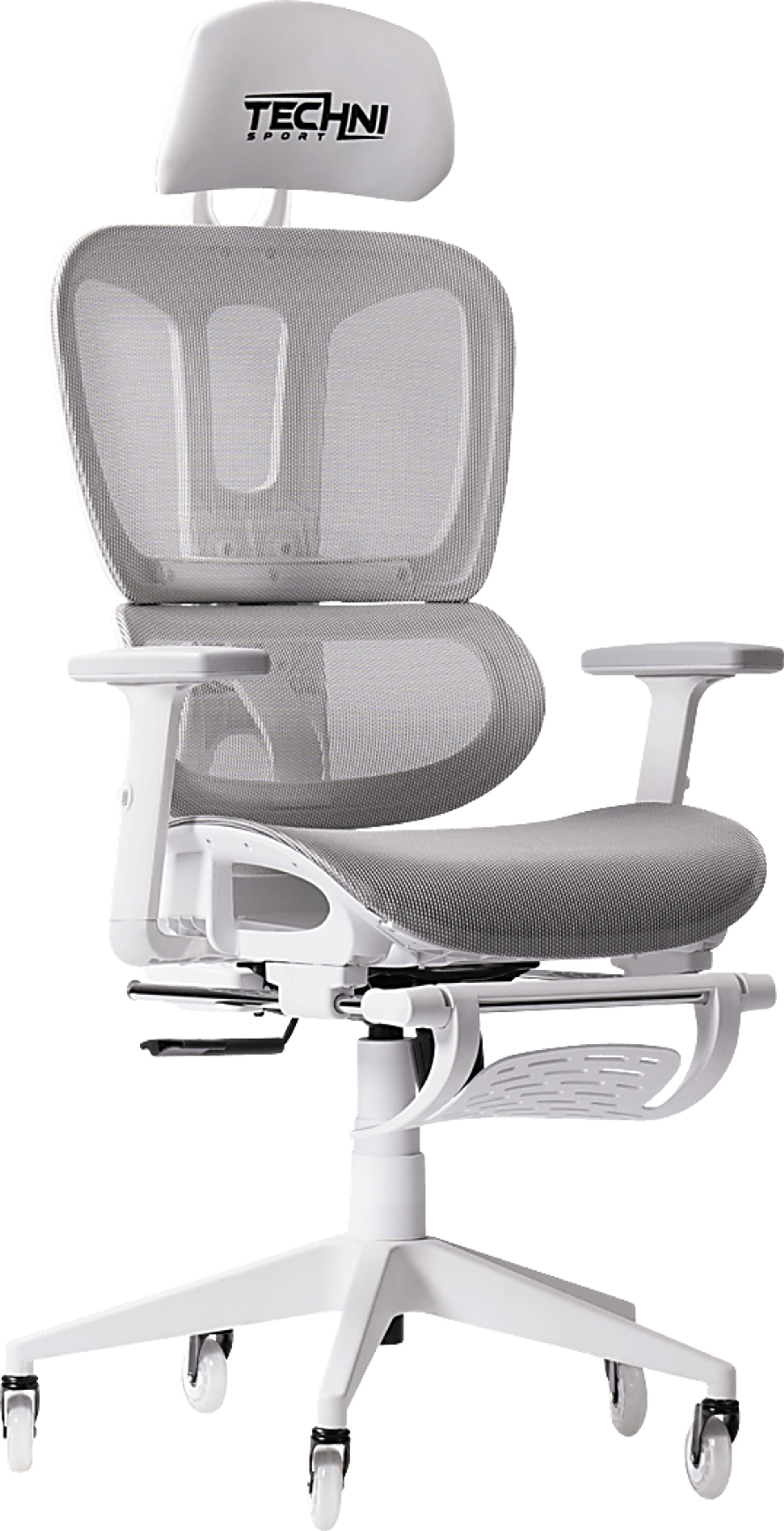 Cozrus Gray/White Gaming Chair - Image 1