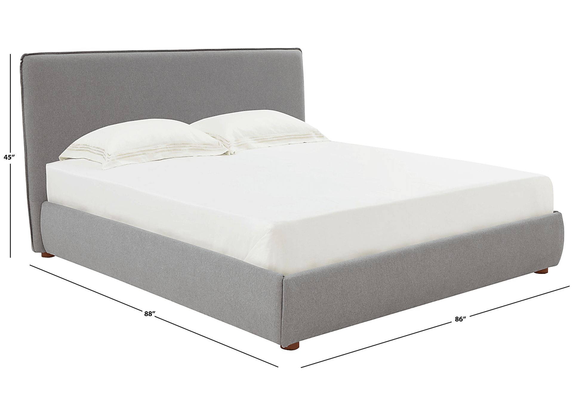 Craan Light Gray Queen Bed - Image 6