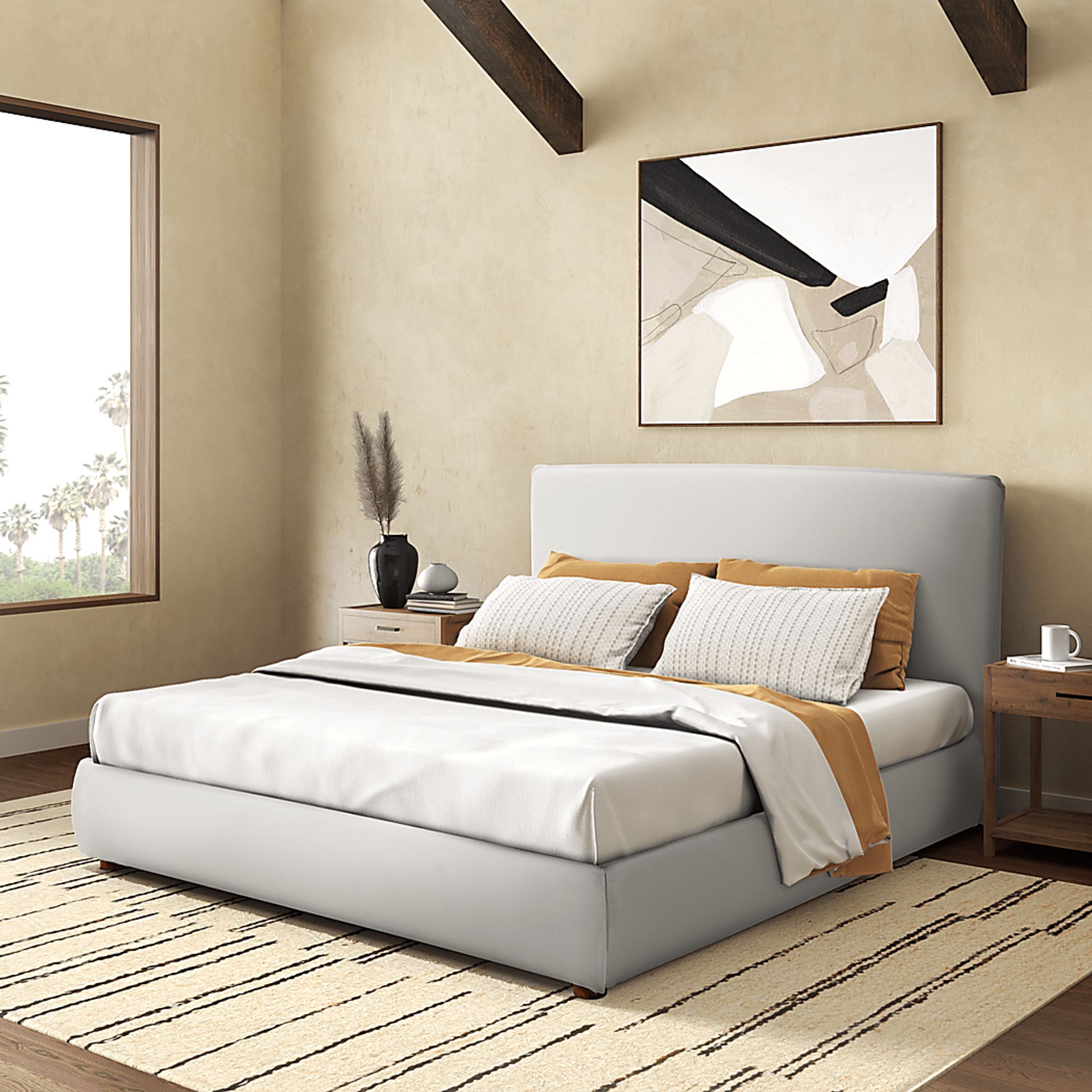 Craan White King Bed - Image 3