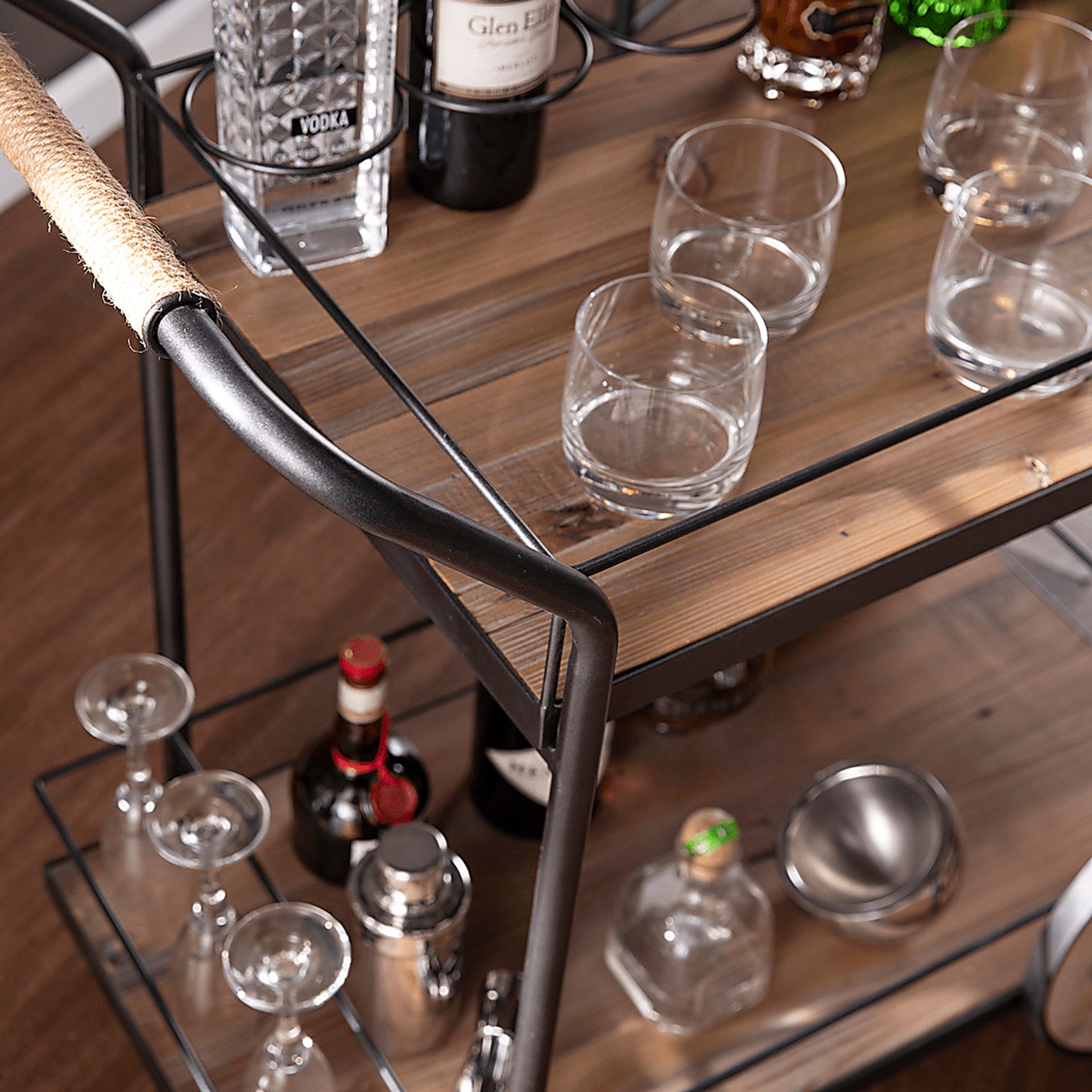 Craddock Natural Barcart - Image 5