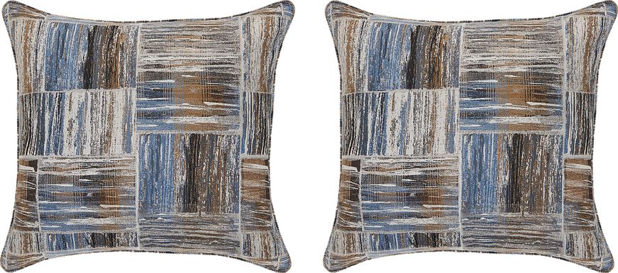 Crafted Navy Toss Pillow Pair