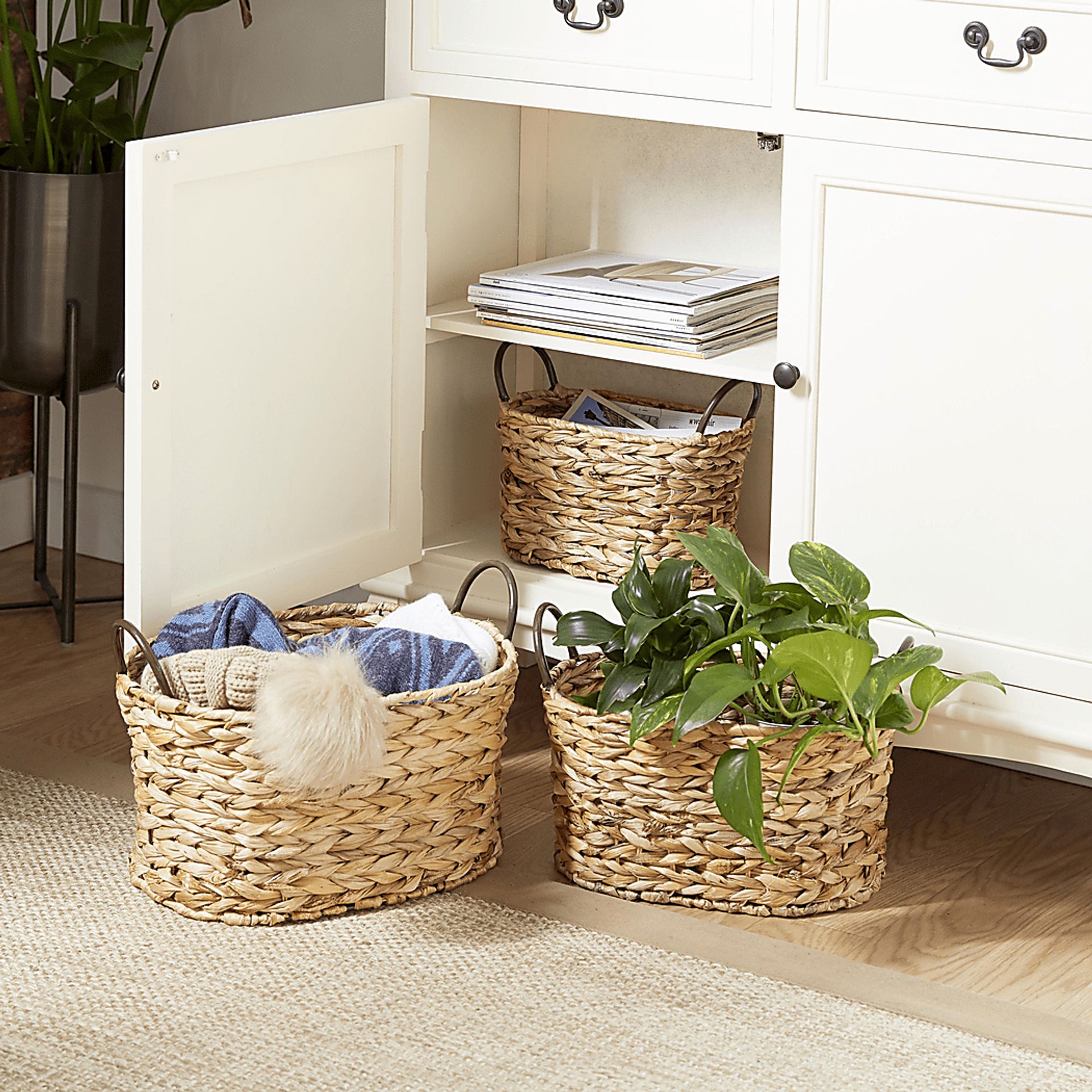 Crag Brown Basket, Set of 3 - Image 2