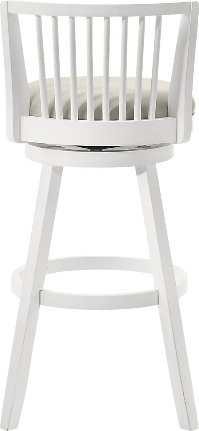 Cragy I White and Beige Barstool - Thumbnail - Image 6