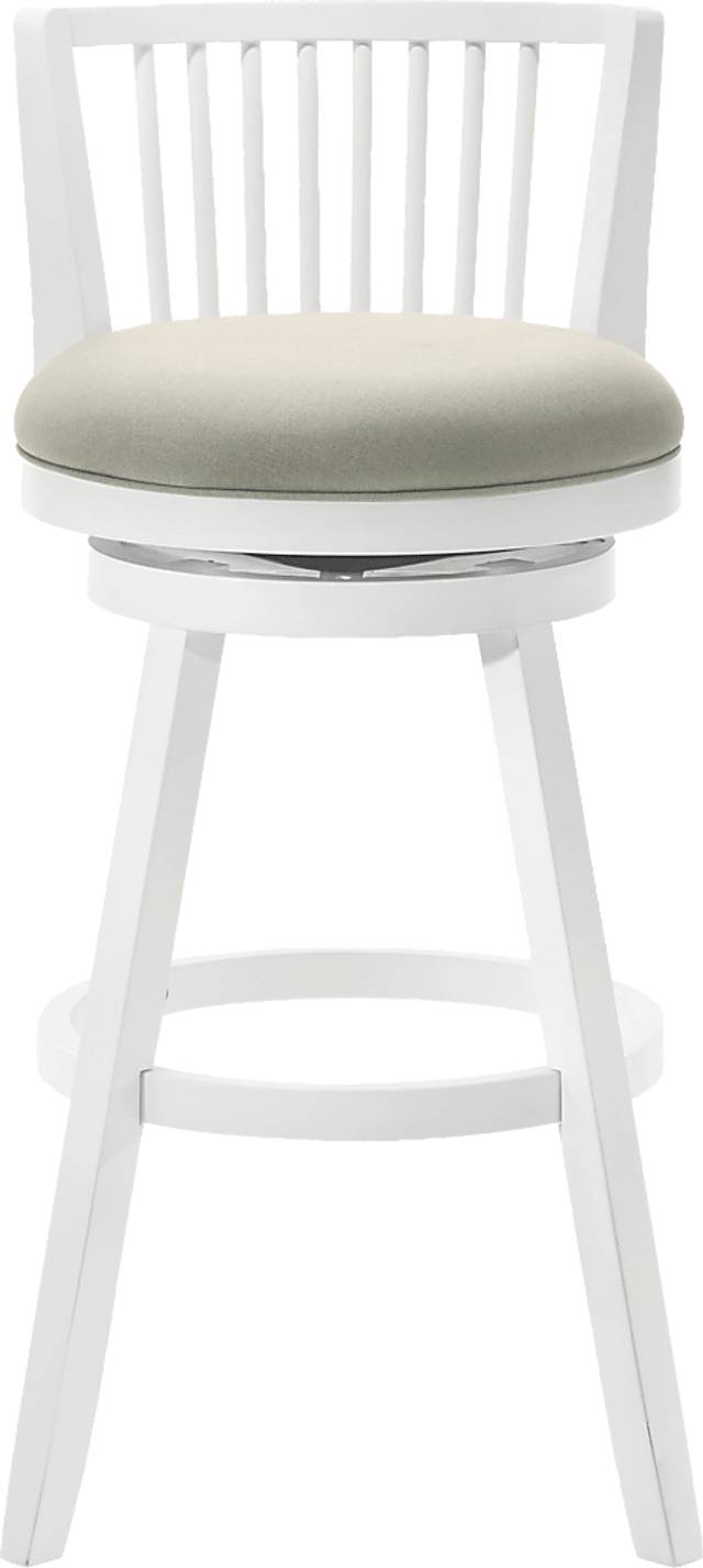 Cragy I White and Beige Barstool - Thumbnail - Image 7