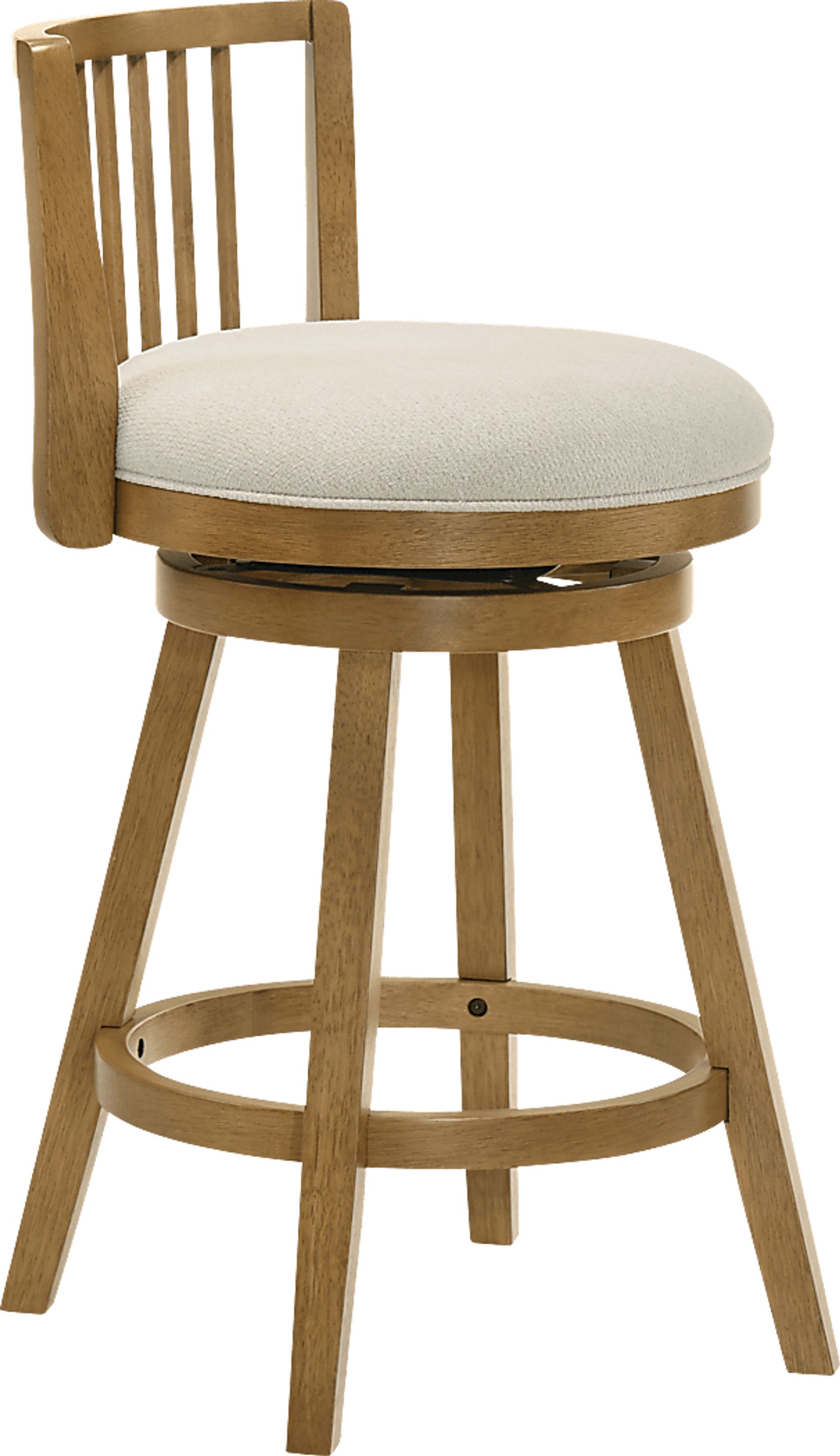 Cragy I White and Beige Counter Height Stool - Image 3