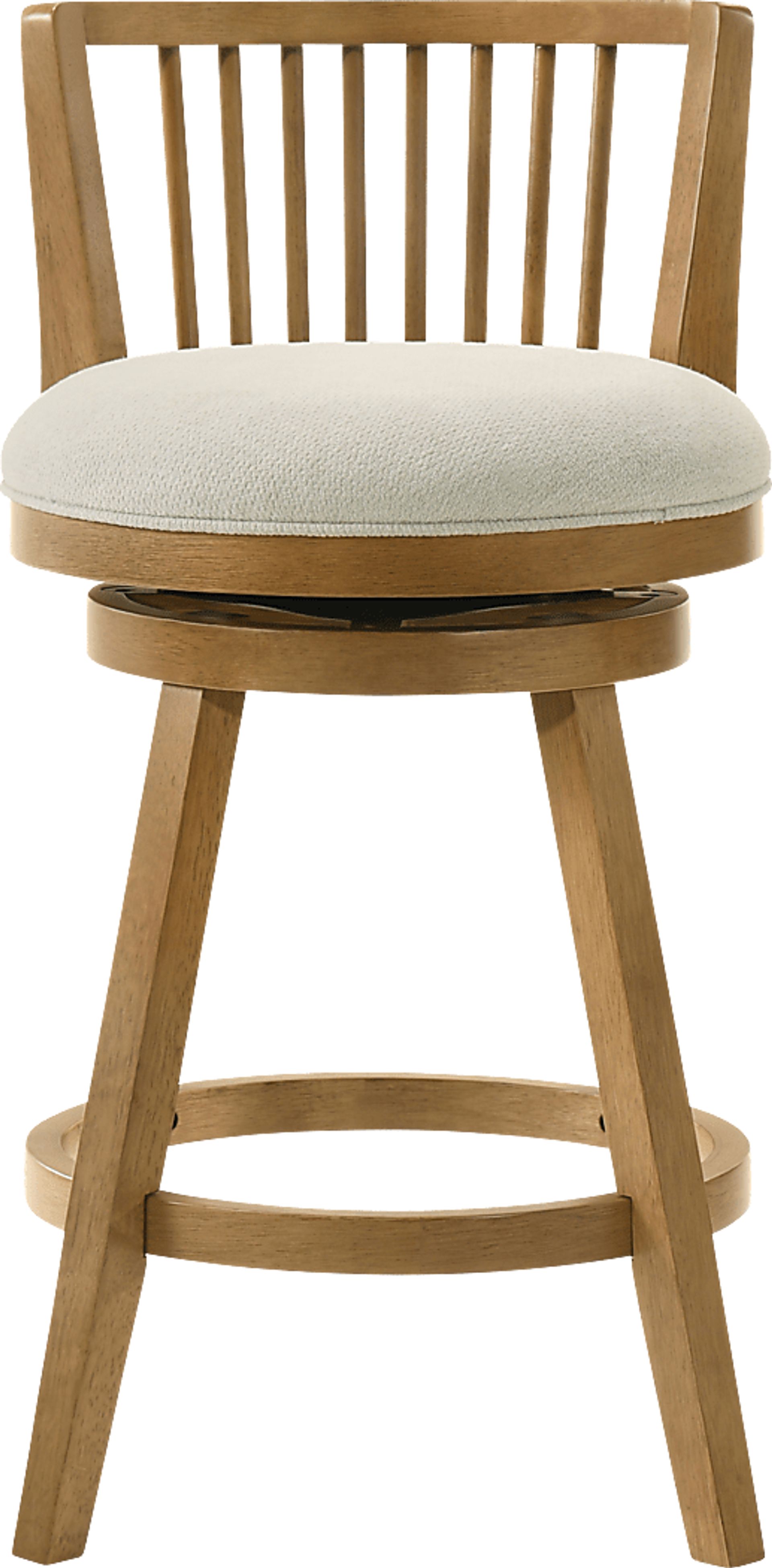 Cragy I White and Beige Counter Height Stool - Image 4