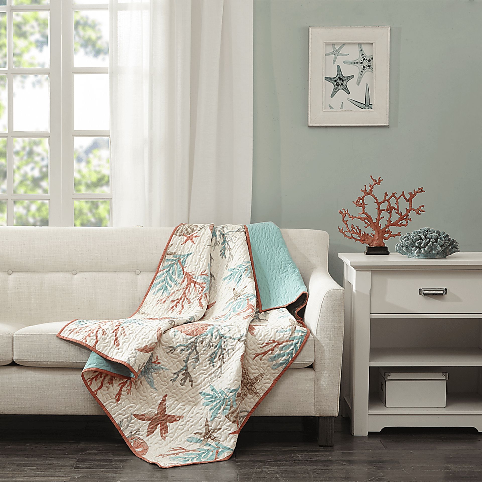 Craigie Cream Throw Blanket - Image 2