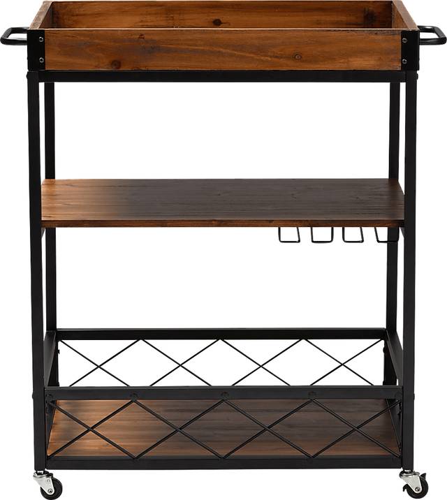 Cranbrook Oak Bar Cart - Thumbnail - Image 4