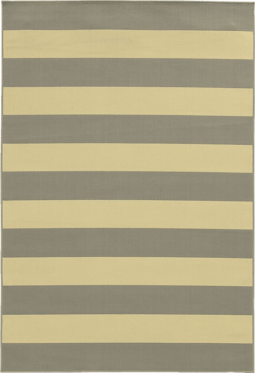 Crane Bay Gray 7'10 x 10'10 Indoor/Outdoor Rug