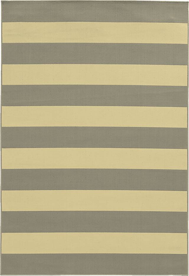 Crane Bay Gray 7'10 x 10'10 Indoor/Outdoor Rug - Thumbnail - Image 1