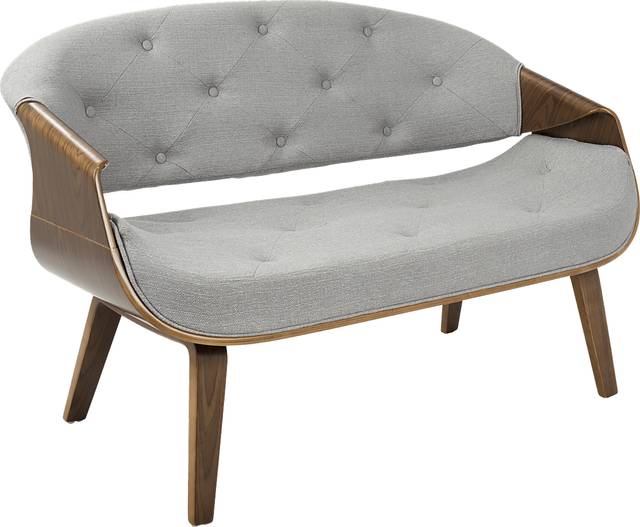 Cranleigh Gray Settee - Thumbnail - Image 1