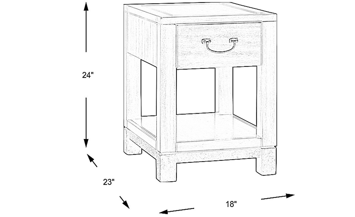 Cranwell Walnut Side Table