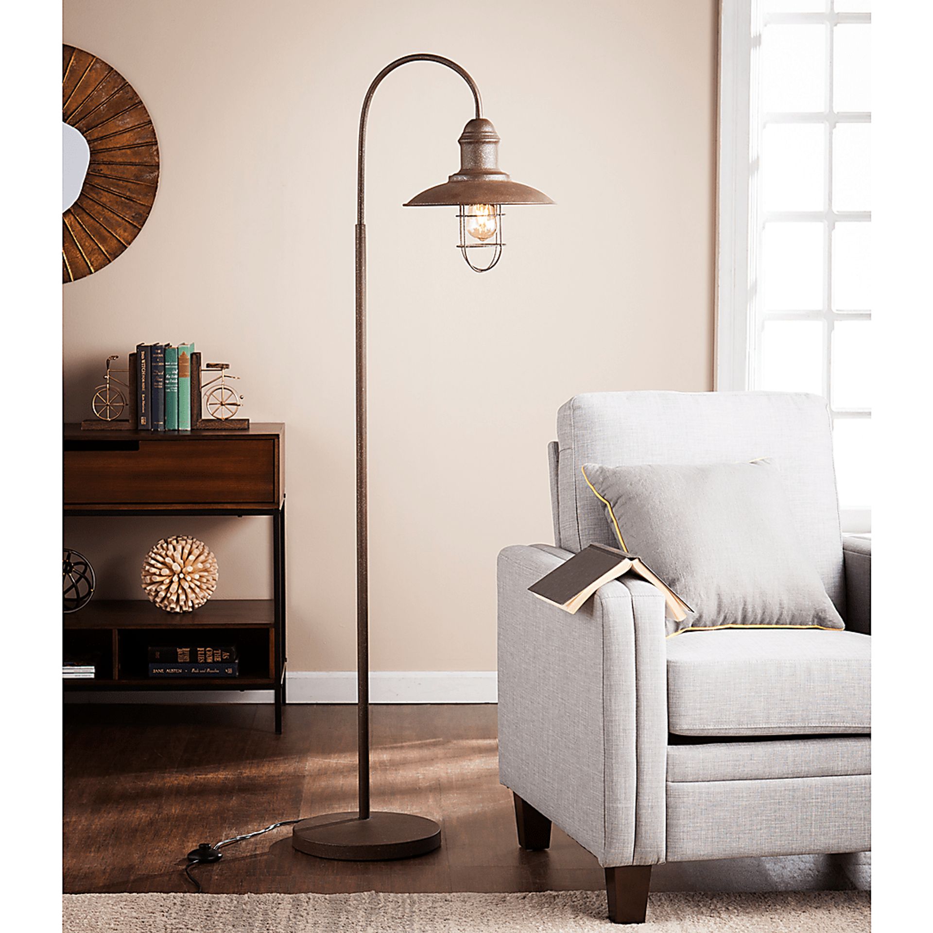 Crayford Brown Floor Lamp - Image 5