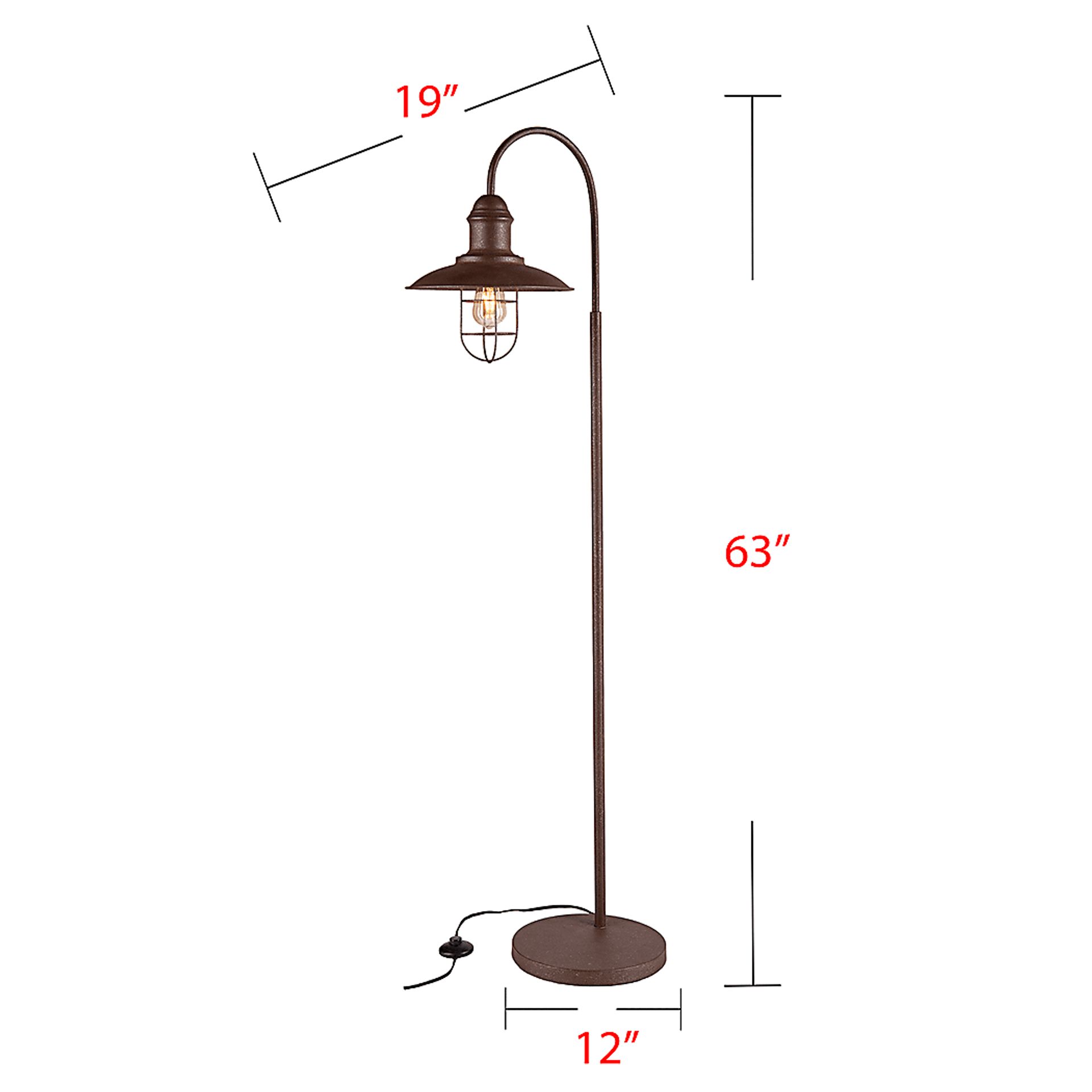 Crayford Brown Floor Lamp - Image 7