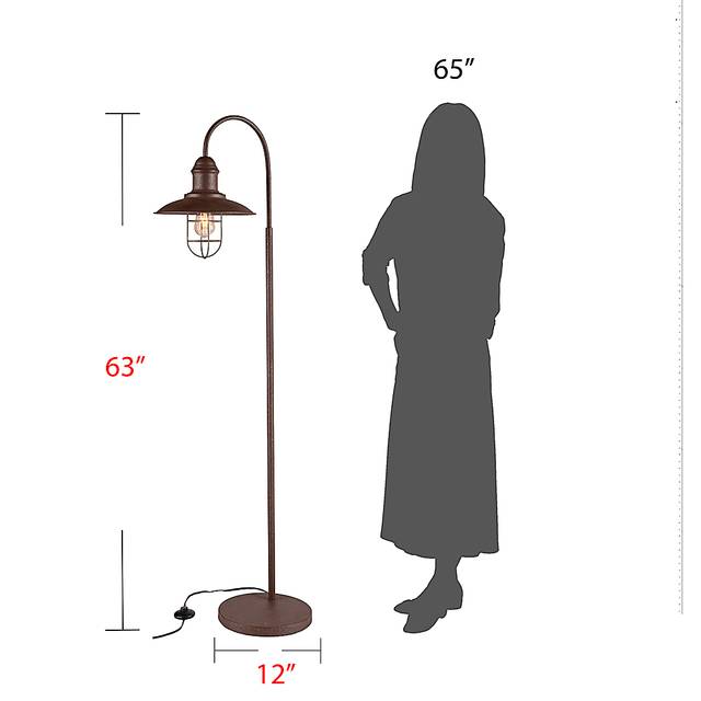 Crayford Brown Floor Lamp - Thumbnail - Image 8