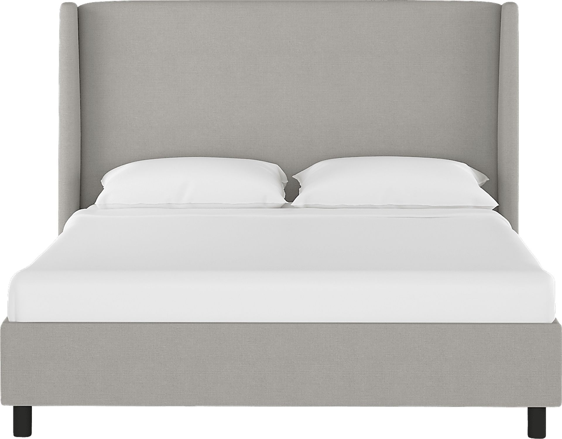 Creamy Hues Gray Queen Upholstered Bed - Image 2