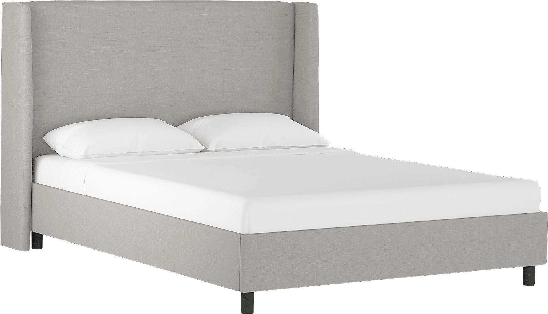 Creamy Hues Gray Queen Upholstered Bed - Image 1