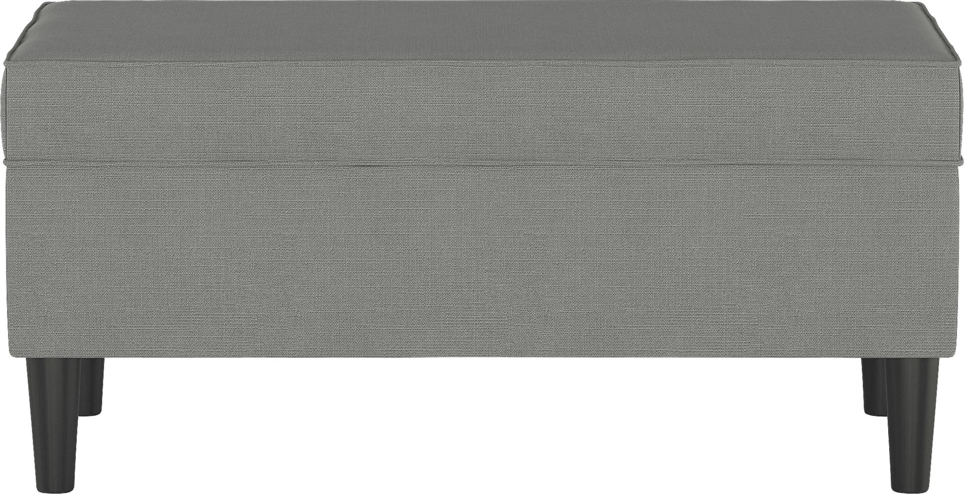 Creamy Hues Gray Storage Bench - Image 2
