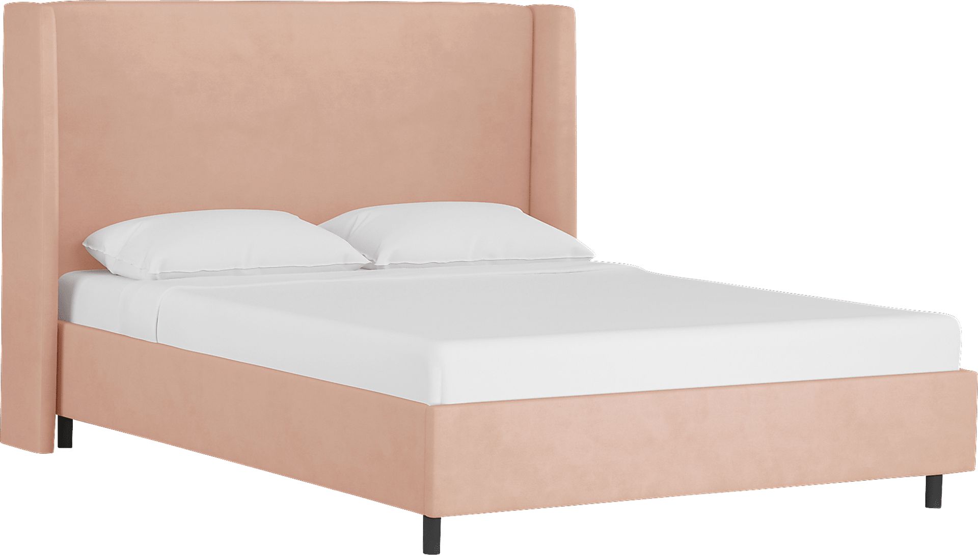 Kids Creamy Hues Pink Full Upholstered Bed - Image 1