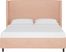 Creamy Hues Pink King Upholstered Bed