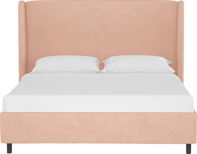 Creamy Hues Pink King Upholstered Bed - Thumbnail - Image 2