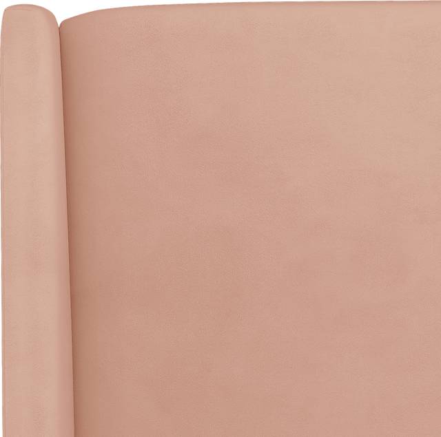 Creamy Hues Pink King Upholstered Bed - Thumbnail - Image 4