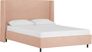 Creamy Hues Pink King Upholstered Bed