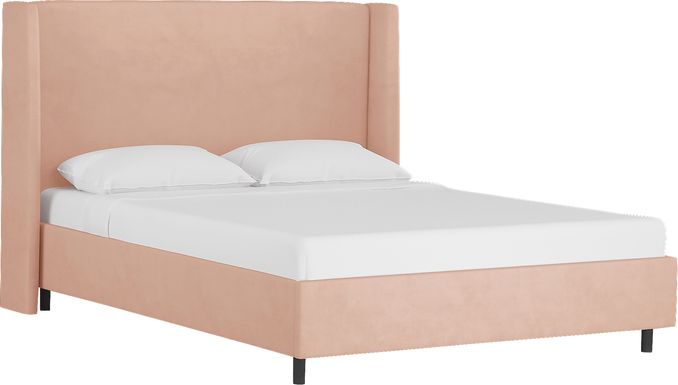 Kids Creamy Hues Pink Twin Upholstered Bed