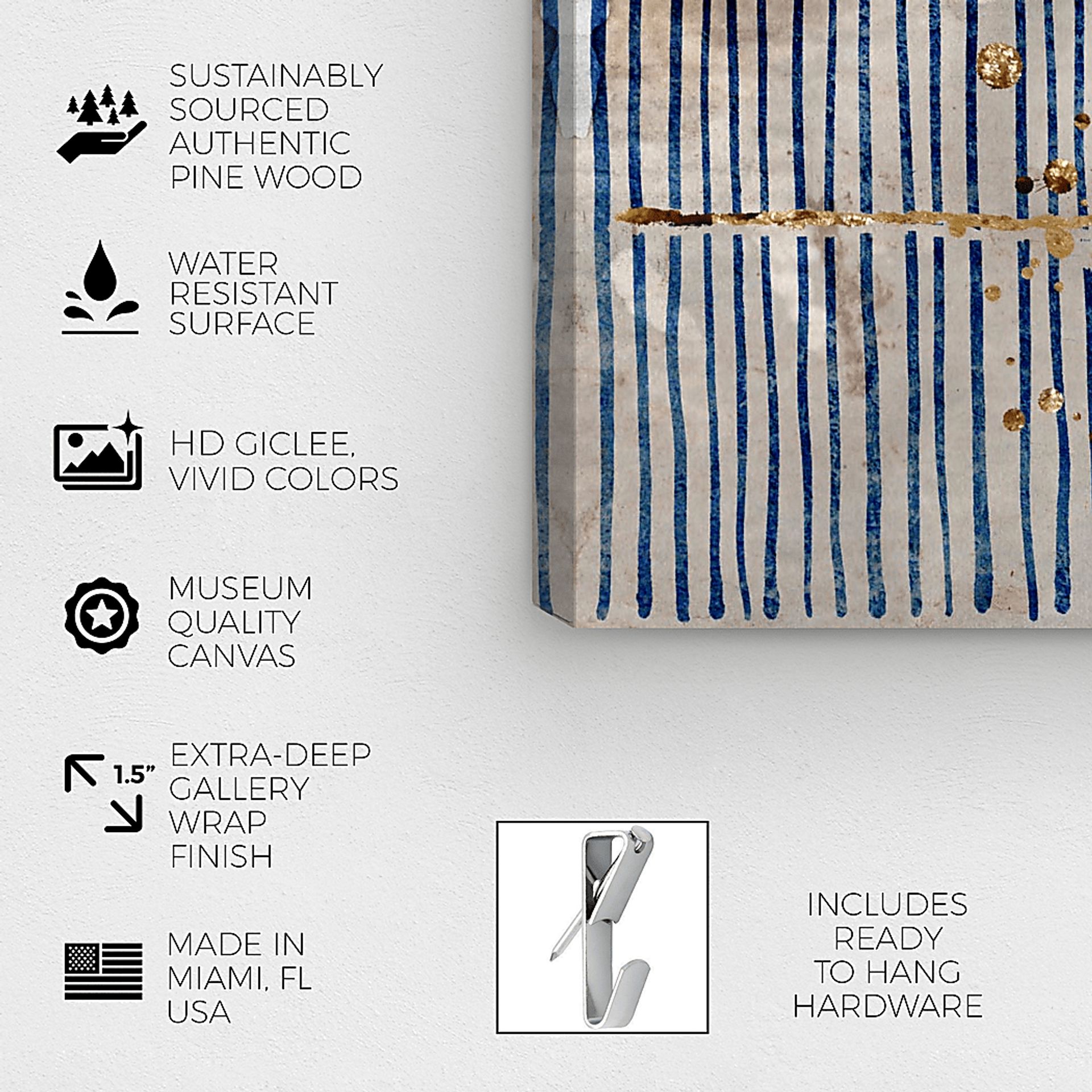 Creative Breakthrough Blue Artwork - Image 2